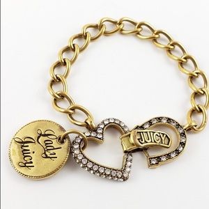 Juicy Couture Horseshoe Heart Charm Bracelet